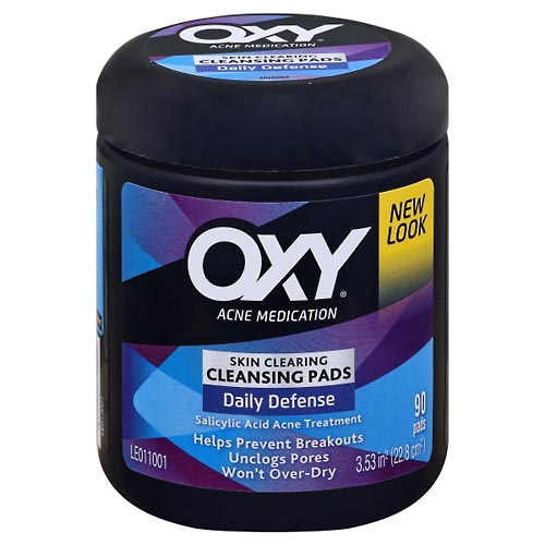 Image for Oxy Acne Medication, Daily Defense, Skin Clearing, Cleansing Pads,90ea from Hospital Pharmacy West